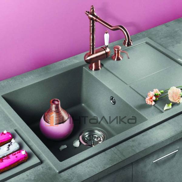 Мойка Omoikiri SUMI 79 Tetogranit, 500, накладная, ваниль – 3