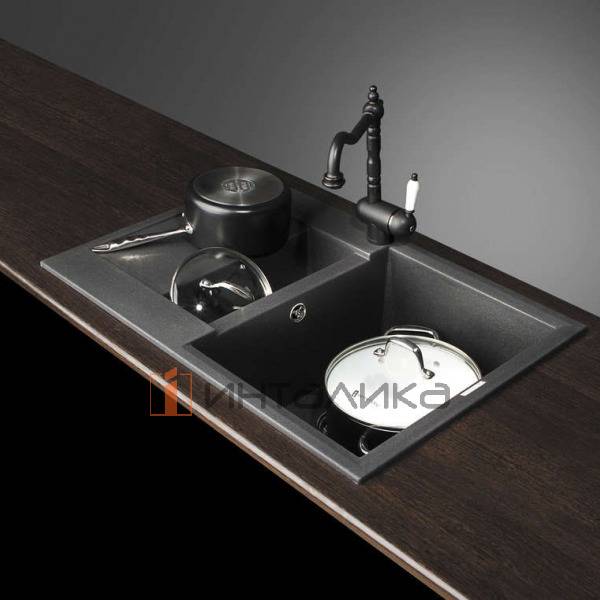 Мойка Omoikiri SAKAIME 78-2 Tetogranit, 600, накладная, ваниль – 4