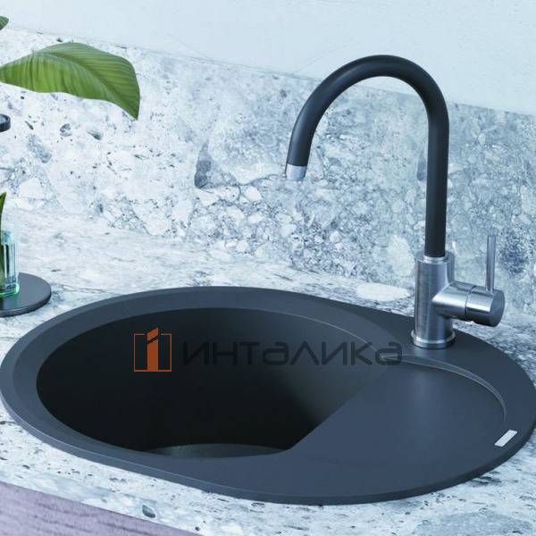 Мойка Omoikiri SAKAIME 60E Tetogranit, 450, накладная, платина – 3