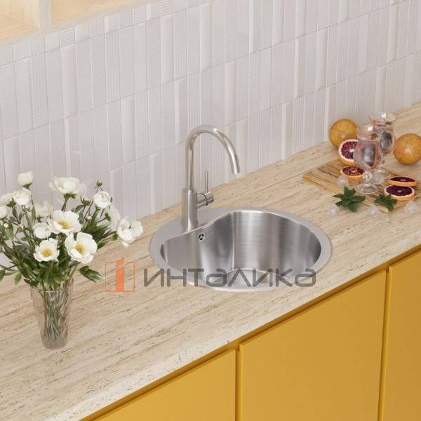 Мойка Omoikiri Saroma 51 нержавеющая сталь, 500, накладная, нержавеющая сталь – 4