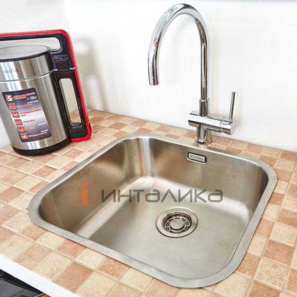 Мойка Omoikiri OMI 49-U/I нержавеющая сталь, 600, накладная, нержавеющая сталь – 4