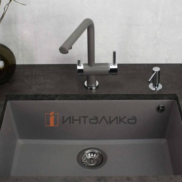 Мойка Omoikiri TEDORI 66-U Tetogranit, 800, под столешницу, черный – 3