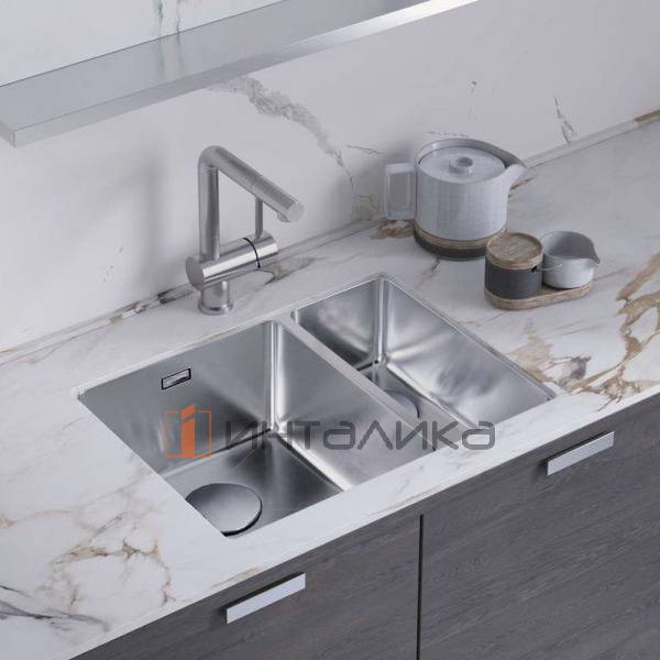 Мойка Omoikiri TAKI 58-2-U/IF R нержавеющая сталь, 600, накладная, нержавеющая сталь – 3