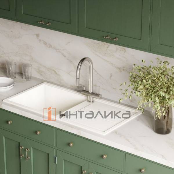 Мойка Omoikiri KITAGAWA 100 Artceramic, 600, накладная, leningrad grey – 3