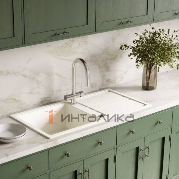 Мойка Omoikiri KITAGAWA 100 Artceramic, 600, накладная, leningrad grey – 4