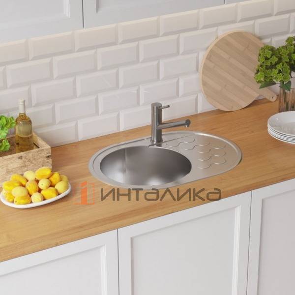 Мойка Omoikiri Kasumigaura 65 нержавеющая сталь, 450, накладная, нержавеющая сталь – 5