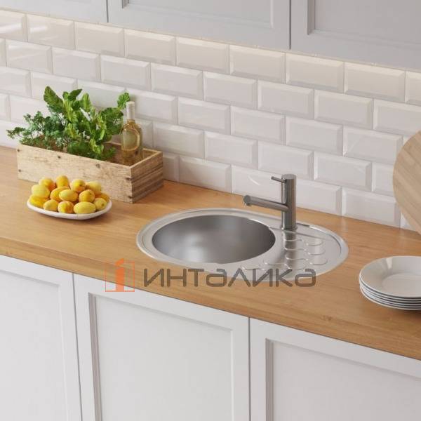 Мойка Omoikiri Kasumigaura 65 нержавеющая сталь, 450, накладная, нержавеющая сталь – 4