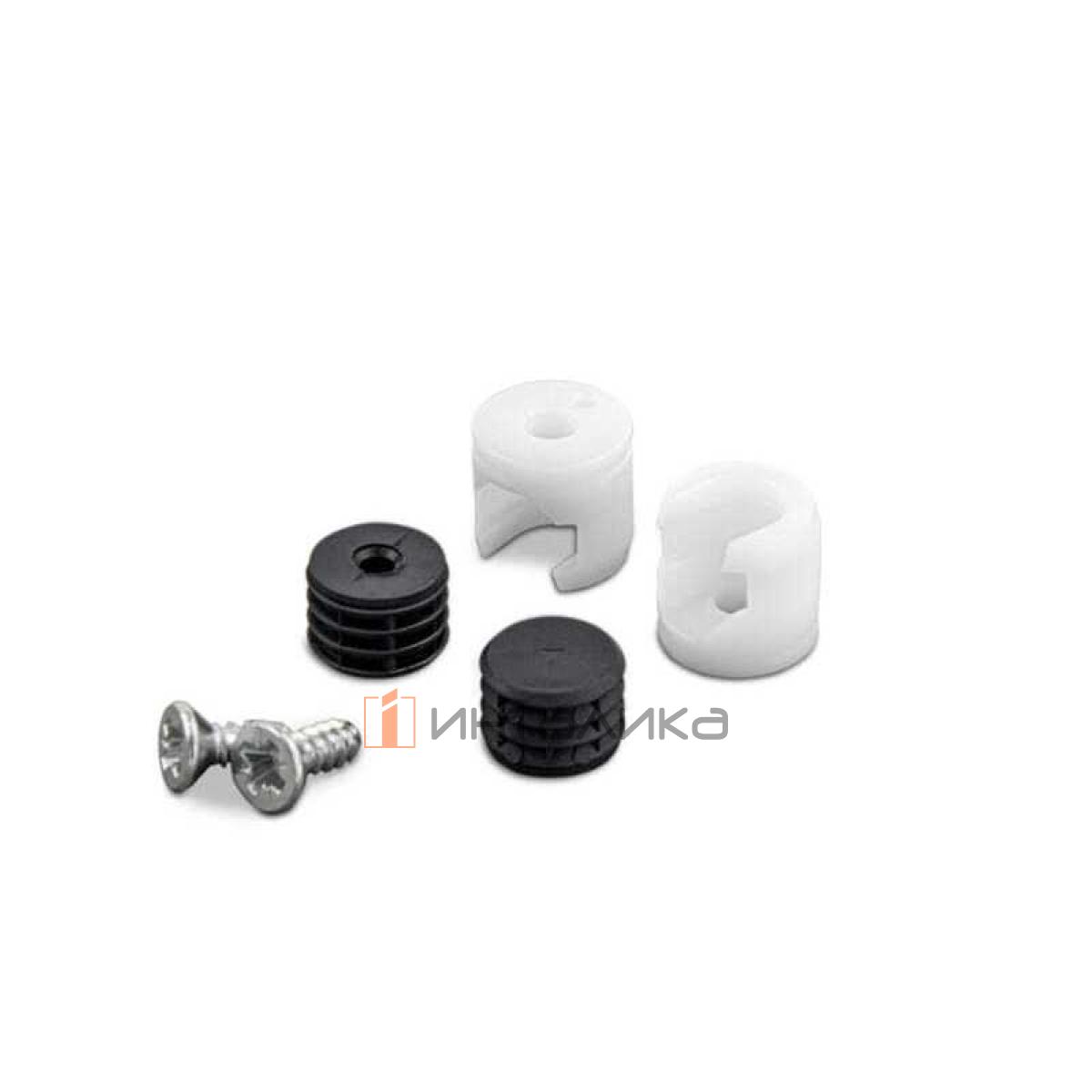 Комплект крепления рейлингов для тонкого фасада от 10мм, HETTICH ИнноТех Атира / InnoTech Atira