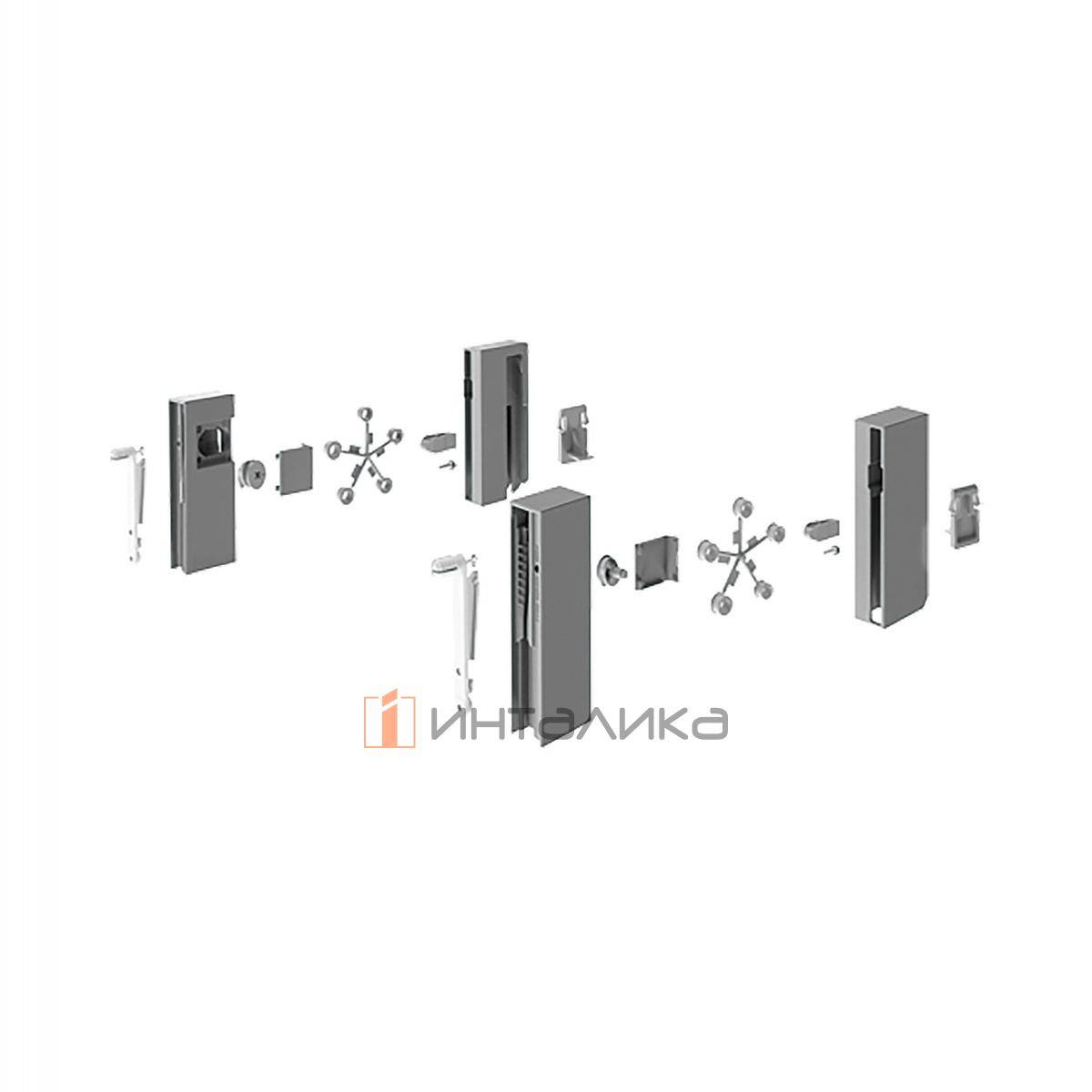 Адаптер HETTICH DesignSide для ящика InnoTech Atira высотой 176 мм, цвет антрацит, (V1)