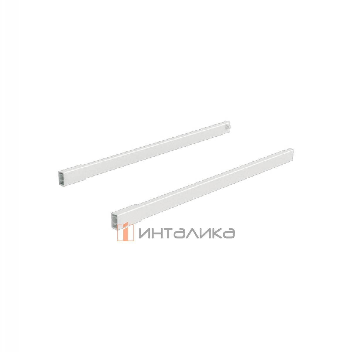 Комплект продольных релингов с соединителями HETTICH, для ящика ArciTech, NL450, цвет белый, (V1)