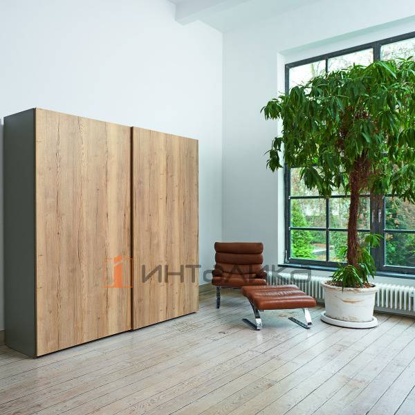 Система HETTICH Top Line XL для 2 дверей, B 600-2000мм, H до 3000мм, T 22-30 мм, G80, вес двери 15-35 кг, Silent System, L 2300 мм – 6