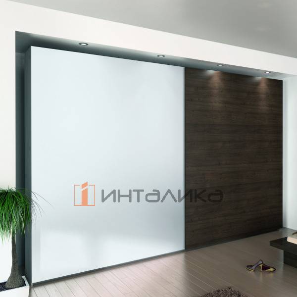 Система HETTICH Top Line XL для 2 дверей, B 600-2000мм, H до 3000мм, T 22-30 мм, G80, вес двери 15-35 кг, Silent System, L 4000 мм – 5