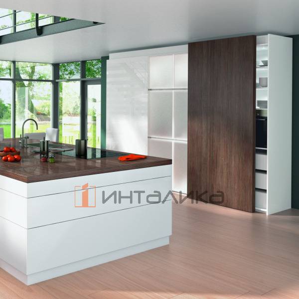 Система HETTICH Top Line XL для 3 дверей, B 750-1350мм, H до 3000мм, T 22-30 мм, G80, вес двери 30-80 кг, Silent System, L 2300 мм – 2