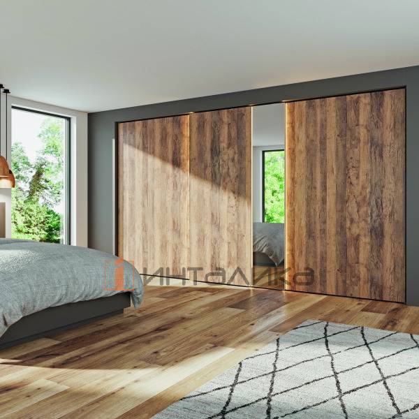 Система HETTICH Top Line XL для 3 дверей, B 750-1350мм, H до 3000мм, T 40-50 мм, G100, вес двери 30-80 кг, Silent System, L 2300 мм – 1