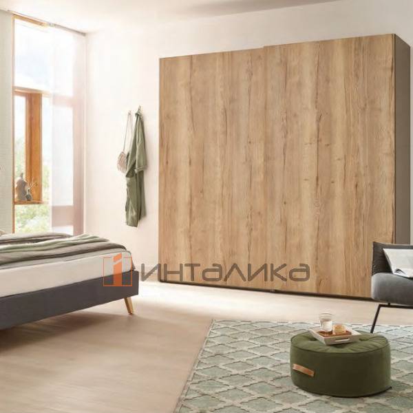 Система HETTICH Top Line L для 2 дверей, доводчик на закрывание и открывание, B 550-1500мм, H до 2600мм, T 10-16 мм, max вес двери 50кг, L 4000 мм, передняя дверь слева – 2