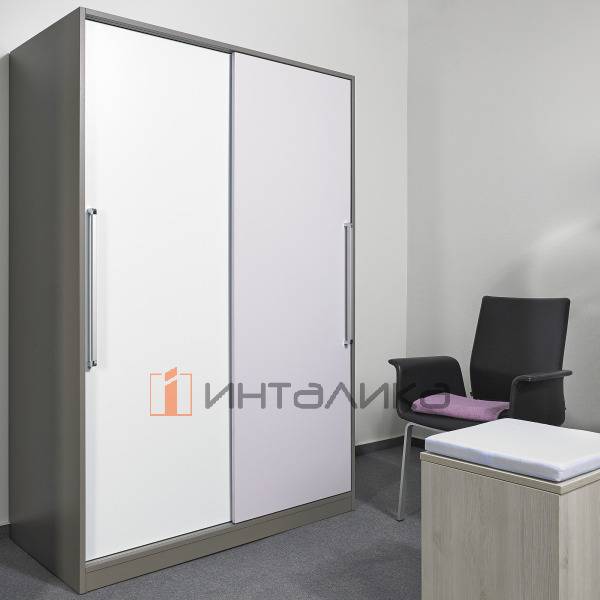 Система HETTICH Slide Line M для 2 дверей вкладная навеска, B 450-1800мм I H до 2000мм I T 16-25мм I G 30кг с демпфированием для деревянных дверей, профиль AL 2500 мм под запрессовку	 – 2