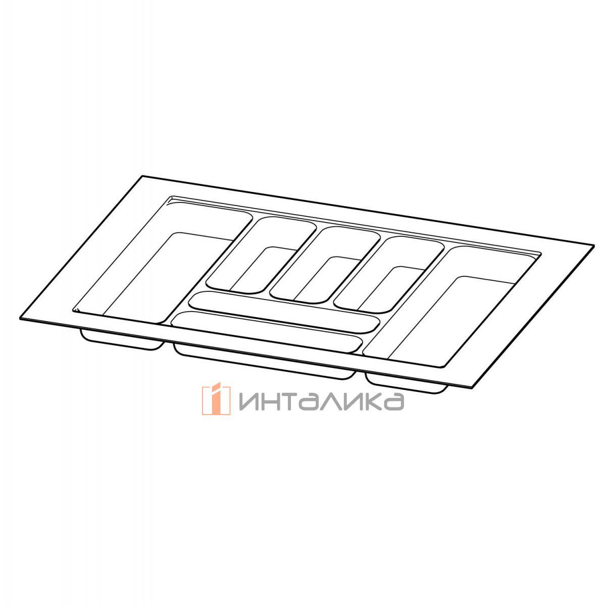 Организация HETTICH OrgaTray 440 для ящиков InnoTech Atira | AvanTech You | ArciTech, B601-700, T441-520, H55, пластик, серебристый
