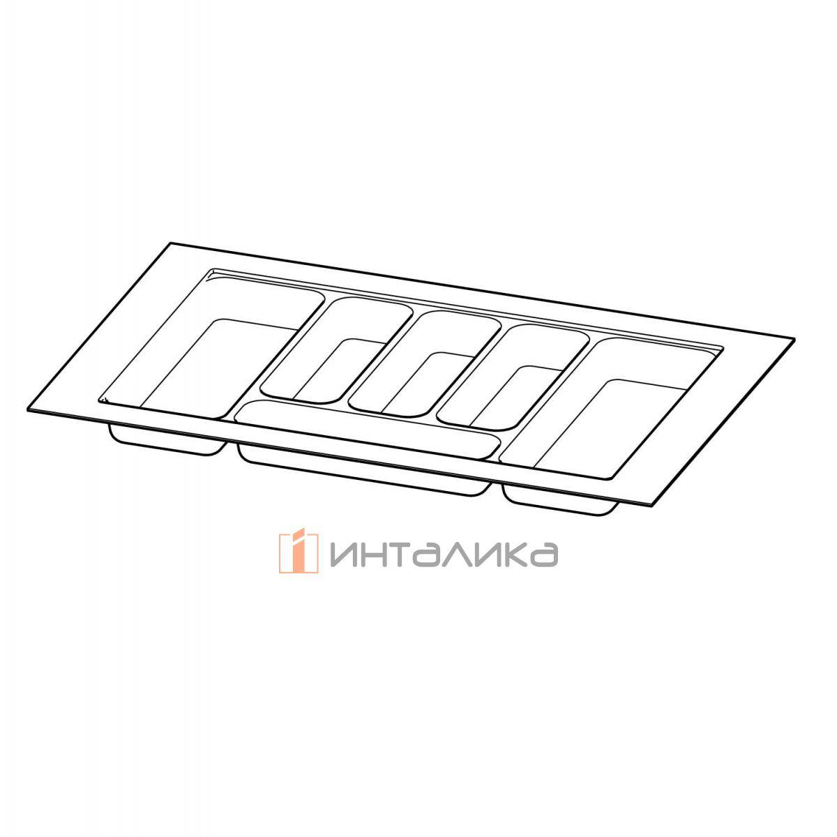 Организация HETTICH OrgaTray 440 для ящиков InnoTech Atira | AvanTech You | ArciTech, B601-700, T370-440, H55, пластик, антрацит