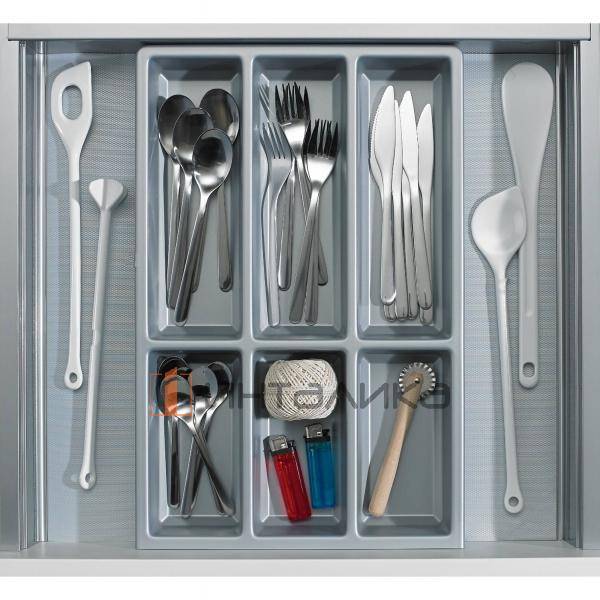 Организация HETTICH OrgaTray 490 для ящиков InnoTech Atira, NL470, KB450, 326х462х53, серебристый – 3