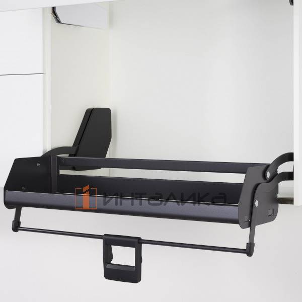 Выдвижная полка KESSEBOHMER iMOVE 600, 1 полка, дно антрацит, Anti-slip, антрацит – 2