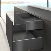 Превью Внутренний ящик HETTICH AvanTech You Quadro M Push to Open Silent полного выдвижения, H139, NL350, G30, B 600, снаряжённый вес ящика  8-20 кг, антрацит – 1