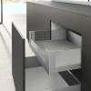 Превью Внутренний высокий ящик HETTICH AvanTech You Quadro M INLAY DESIGN Push to Open Silen полного выдвижения, H187, NL600, снаряжённый вес ящика 10-30 кг, под раскрой, серебристый – 1