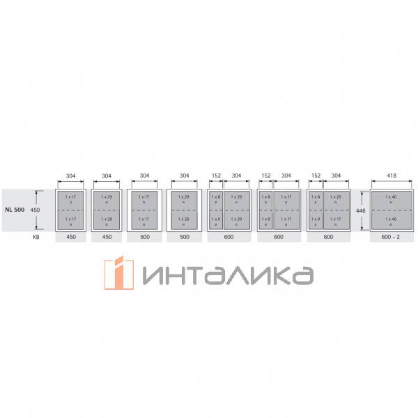 Набор HETTICH AVANTECH YOU PULL SS на 2 контейнера V29, NL500, KB500, H550, белый – 4