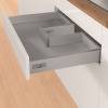 Превью Ящик с вырезом под мойку HETTICH InnoTech Atira Quadro V6 Push to Open Silent полного выдвижения, H70, NL520, G30, снаряжённый вес ящика 10-30 кг, серебристый – 1