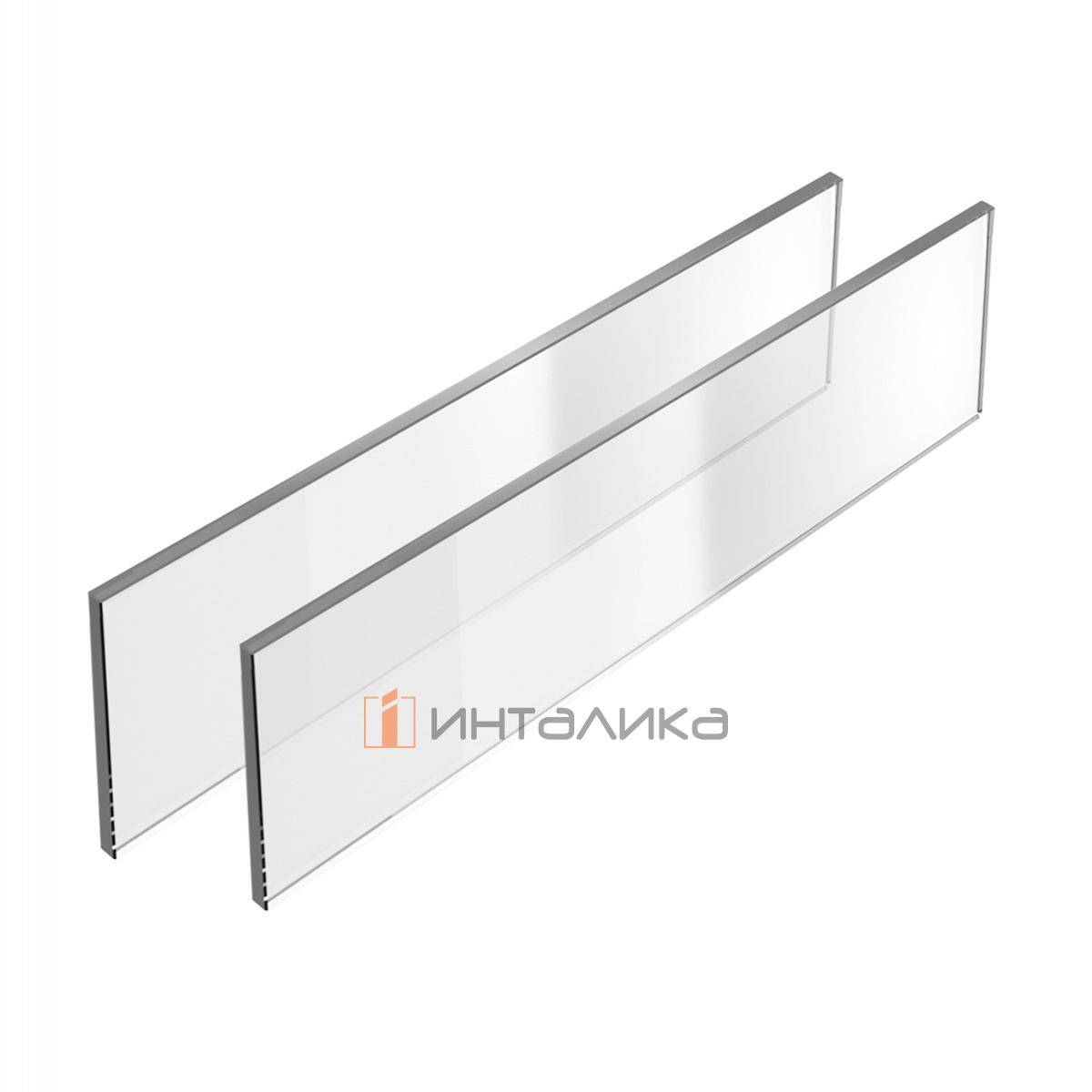 Комплект вставок для боковин ящика HETTICH AvanTech You INLAY, H187, NL650, стекло