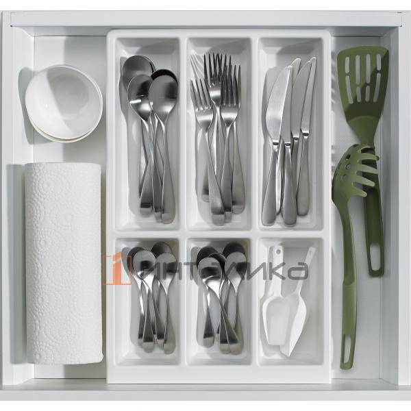 Организация HETTICH* OrgaTray 470 для ящиков AvanTech You | ArchiTech, NL550, B326, T524, H50, пластик, белый – 3