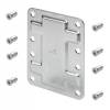Превью Комплект соединительных пластин для сборных дверей HETTICH, большая, сталь, оцинкованная, (V1) – 1