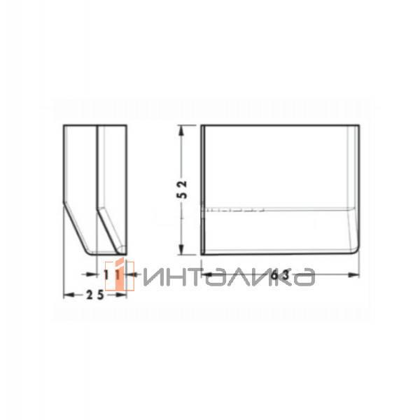 801 Заглушка для мебельного навеса, пластик, белая, правая – 3