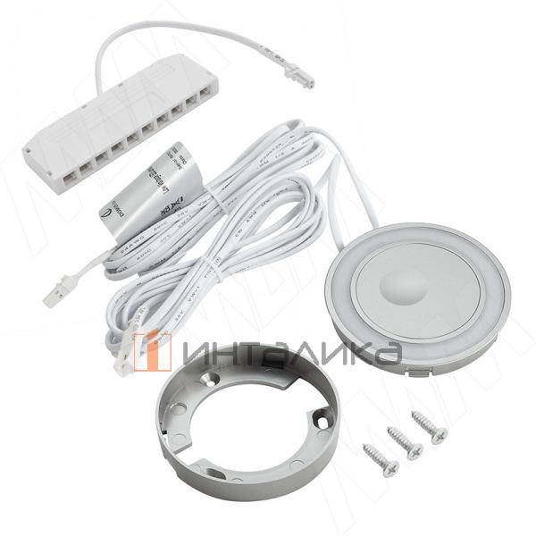 MORPHO Точечный светильник круглый, накладной, стальной, 24V, нейтральный белый 4000К, 5W (MO24-RNO-S-STNW5) – 3