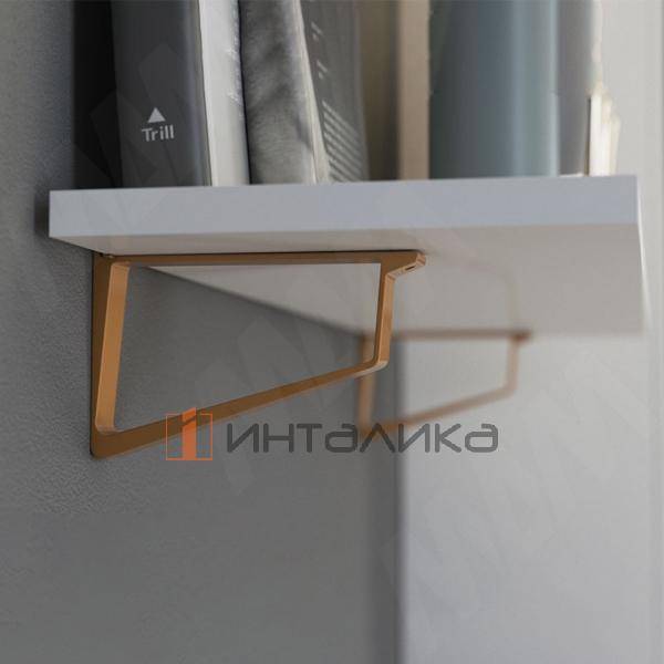 PIRO Менсолодержатель для деревянных полок, золото матовое (PIR.876A.9708) – 3