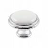 Превью Ручка-кнопка D35мм хром/керамика белая (WPO.P77.00.00.CLG) – 1