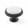 Превью Ручка-кнопка D35мм черный матовый/керамика белая (WPO.P77.00.00.N4G) – 1