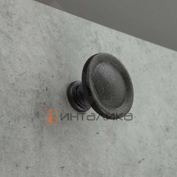 Ручка-кнопка D31мм чугун гранж (WPO.841.031.005F) – 3