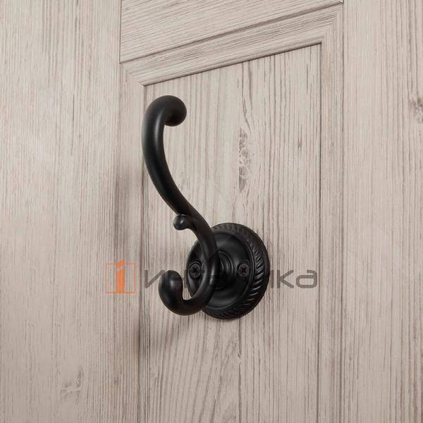 Крючок двухрожковый черный матовый (WAP.804.000.00N4) – 3