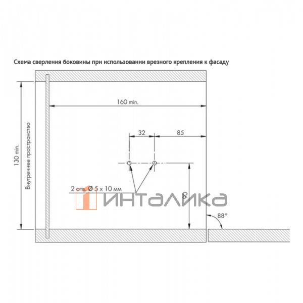 KIARO EASY Механизм для открывания фасада, усиленный, регулируемый, с тросиком, белый (C010002637) – 6