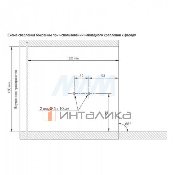 KIARO EASY Механизм для открывания фасада, усиленный, регулируемый, с тросиком, белый (C010002637) – 4