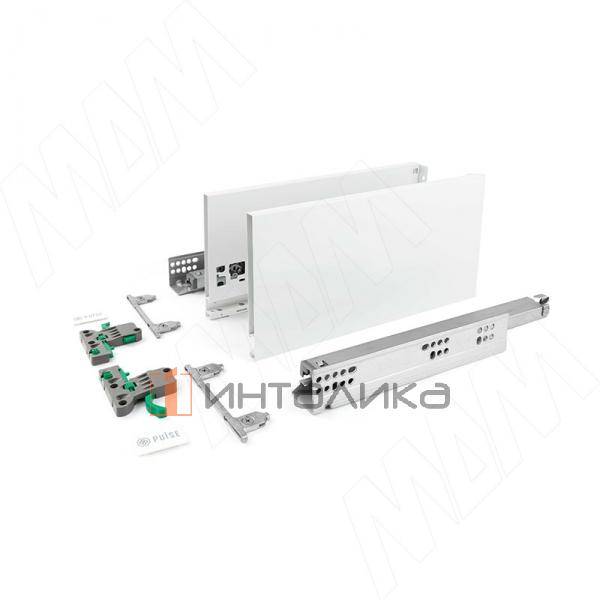 LS BOX комплект ящика 450 мм, цвет белый (боковины h173 мм с направляющими открывания от нажатия) (LT173450W) – 2