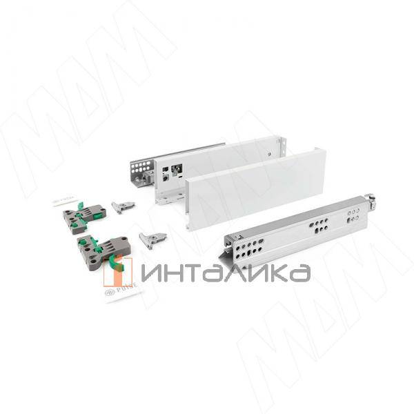 LS BOX комплект ящика 400 мм, цвет графит (боковины h88 мм с направляющими открывания от нажатия) (LT88400GP) – 2