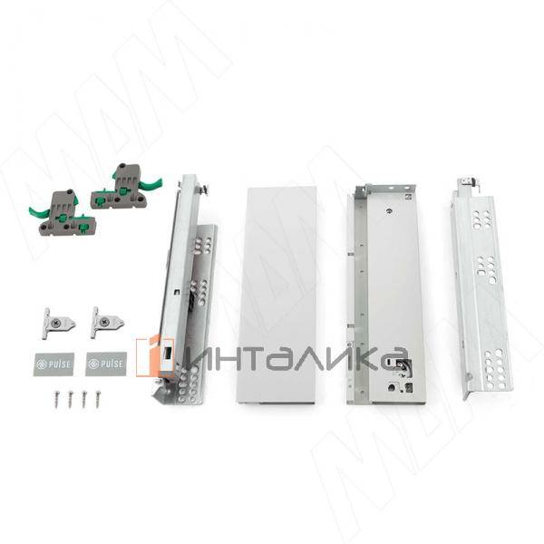 LS BOX комплект ящика 300 мм, цвет серый металлик (боковины h88 мм с направляющими открывания от нажатия) (LT88300) – 3