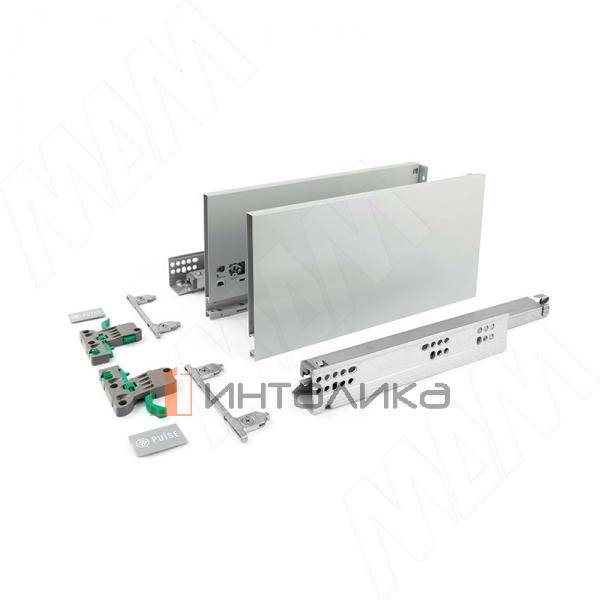 LS BOX комплект ящика 550 мм, цвет серый металлик (боковины h173 мм с направляющими открывания от нажатия) (LT173550) – 2