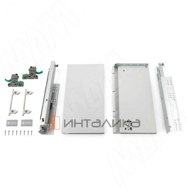 LS BOX комплект ящика 550 мм, цвет серый металлик (боковины h173 мм с направляющими открывания от нажатия) (LT173550) – 3