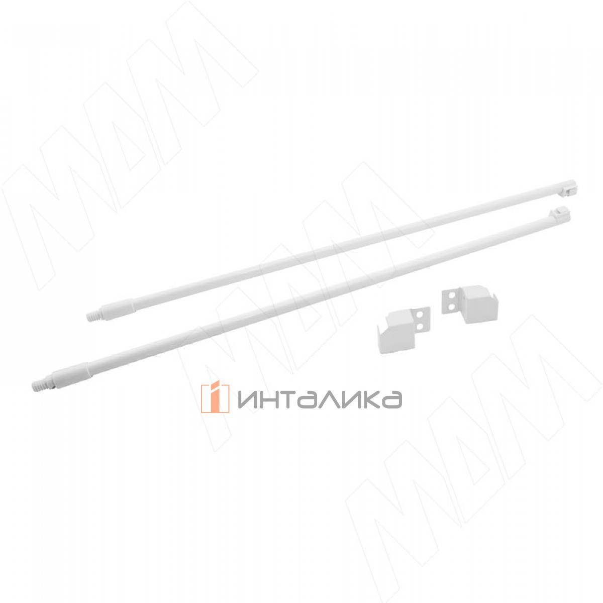 M-TECH комплект круглых рейлингов с фиксаторами 350 мм, белый (RL350W)