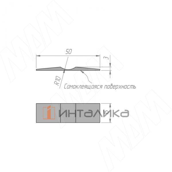 INTEGRO Стопор верхний самоклеящийся, прозрачный (VS-PR) – 2