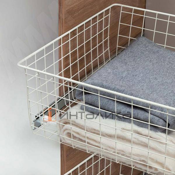 BASE Корзина сетчатая, 120х400х400 мм, белый (КС124040 БЕЛ) – 3