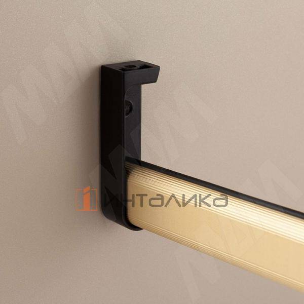 Штангодержатели для овальной штанги, черный, крепление к боковине и к полке (прав. лев.) (WA0612SBL) – 3