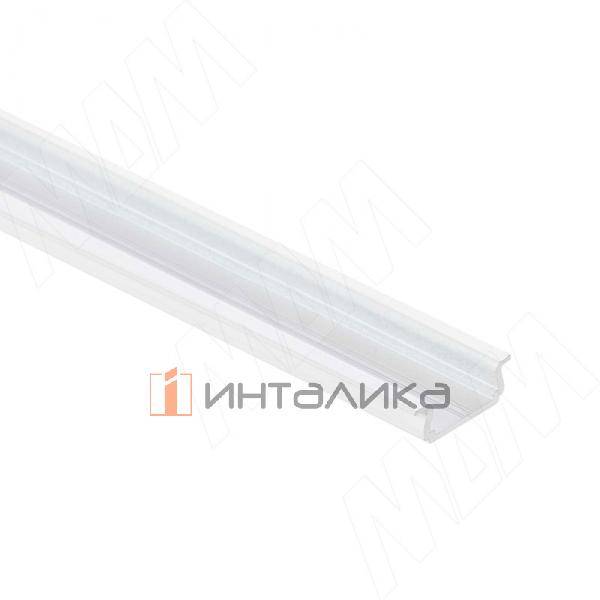 Профиль FM1/F, врезной, белый матовый, 18х6мм, для плоского рассеивателя, L-3000 (LSP-FM1/F-ALU-3-WHM) – 1